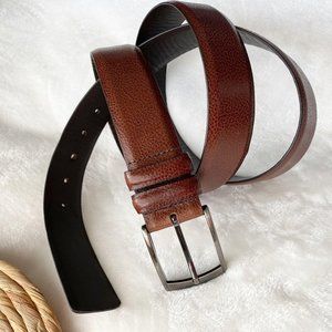 Tulliani brown Italian calfskin leather belt‎ mens